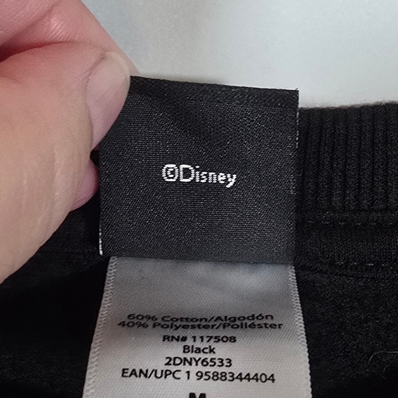 Disney The Nightmare Before Christmas Black Sweatshirt Mens M Jack Skellington - Picture 5 of 6